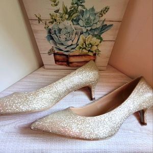 Gold Kitten Heel - Never been worn